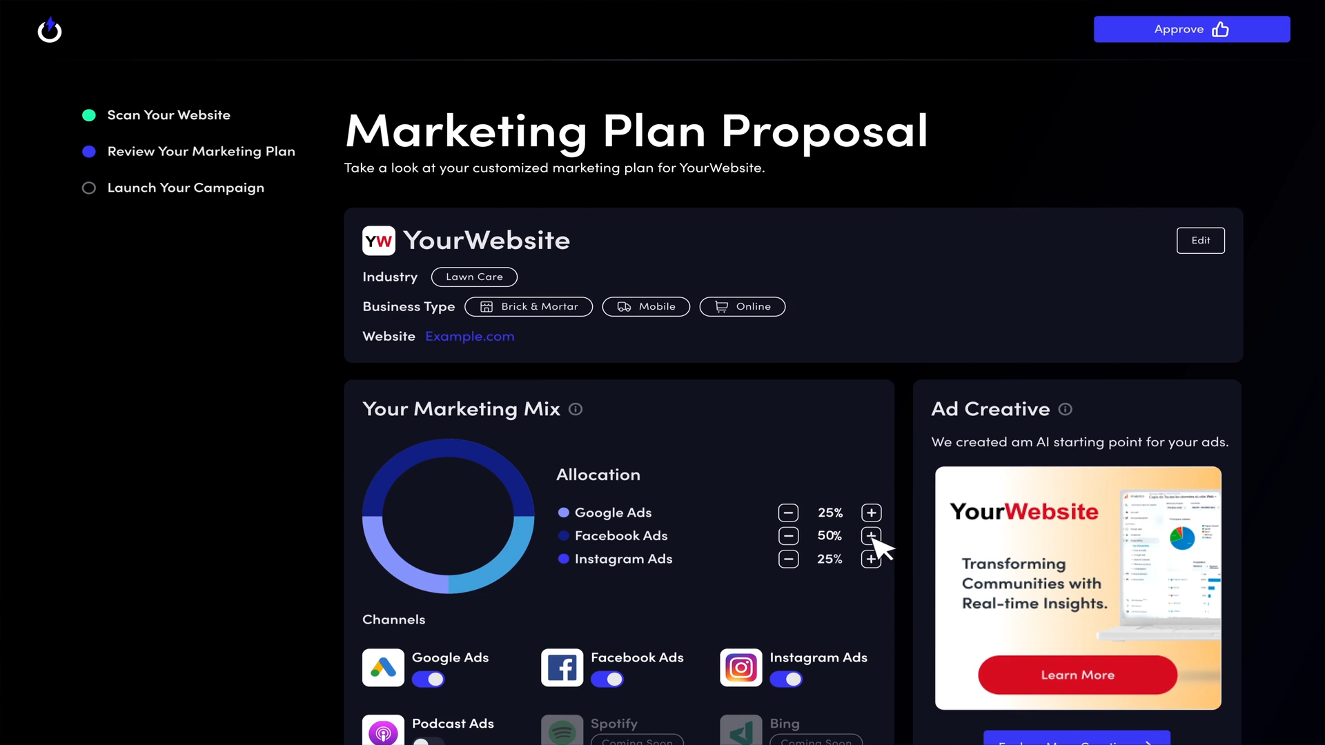 Outbound UX motion design project